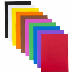 Пористая резина/фоамиран А4 1мм ОСТРОВ СОКРОВИЩ 10л 10цв яркие цв 661696