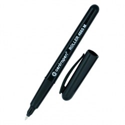 Роллер Centropen 4665 черный 0,6мм однораз трехгр  Р241121/Ф068241