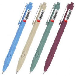 Ручка авт. Brauberg 144324 "Comfort grip" синяя, грип 0,7мм, ассорти