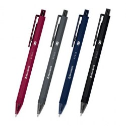 Ручка авт. Brauberg 144407 "Vivid" синяя 0,7мм soft-touch, ассорти