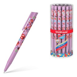 Ручка авт. ErichKrause 56056 синяя ColorTouch Matic&Grip Ladybug 0,7мм
