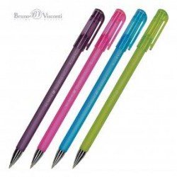Ручка Bruno Visconti 20-0019 "Slim Write.CREATIVE" синяя 0,5мм шариковая, ассорти