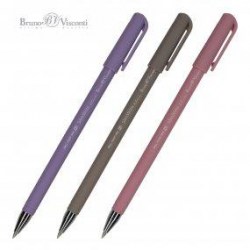 Ручка Bruno Visconti 20-0055 "Slim Write.RIO" синяя 0,5мм шариковая, ассорти