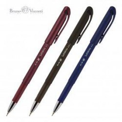 Ручка Bruno Visconti 20-0088 "SoftWrite.ORIGINAL" 0,5мм синяя, на масляной основе, ассорти