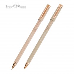 Ручка Bruno Visconti 20-0215/79 "HeppyWrite.TOTAL.BEIGE" синяя 0,38мм, Soft Touch