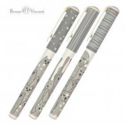 Ручка Bruno Visconti 20-0264/08 "DreamWrite. Animals. Pattern" синяя 0,7мм ассорти