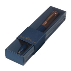 Ручка Bruno Visconti 20-0383-01/6 "Napoli" синяя 1,0мм, автомат, корпус синий/розовое золото, 