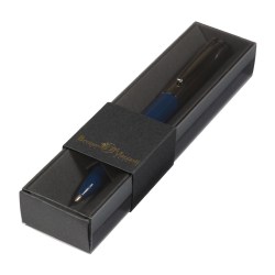 Ручка Bruno Visconti 20-0383-02/5 "Napoli" синяя 1,0мм, автомат, корпус синий/вороненая сталь, черн