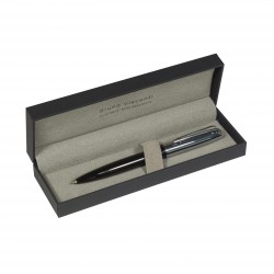 Ручка Bruno Visconti 20-0383-03/07 "Napoli" синяя 1,0мм, автомат, корпус черный/серебро, черн