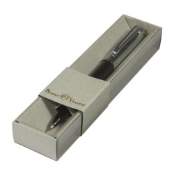 Ручка Bruno Visconti 20-0383-03/3 "Napoli" синяя 1,0мм, автомат, корпус черный/серебро, сера