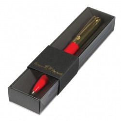 Ручка Bruno Visconti 20-0383-04/5 "Napoli" синяя 1,0мм, автомат, корпус красный/золото, черная короб