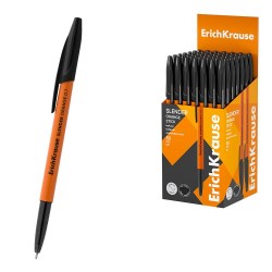 Ручка черная ErichKrause 63090 Slender 0,7мм, Stick Orange Super Glide Technology