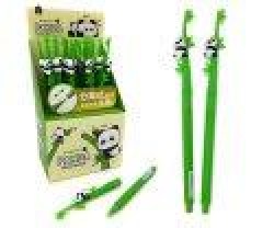 Ручка гелевая Нева Маркет CX-32/CP-25/CC-260 син 0,5мм, игольч, с фигуркой Панда на бамбуке 