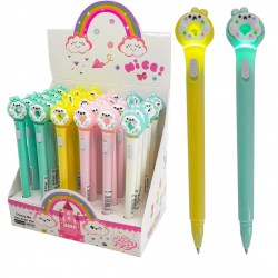 Ручка-игрушка Alingar AL10890 "Пончик" синяя 0,7мм с подсветкой