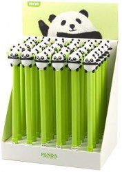 Ручка-игрушка Alingar AL7165 "Панда" шариковая синяя 0,7мм 