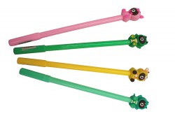 Ручка-игрушка Centrum 71115 "Мишка" синяя 0,5мм, шариковая, ассорти