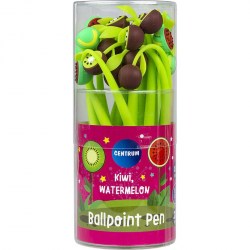 Ручка-игрушка Centrum 81020 "KIWI & WATERMELON" синяя 0,7мм, шариковая, ассорти