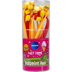 Ручка-игрушка Centrum 81023 "Еда" синяя 0,7мм, шариковая, ассорти
