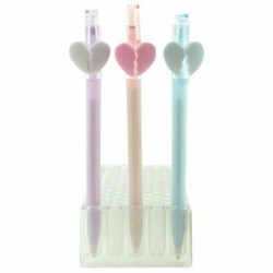 Ручка-игрушка Centrum 82006 "Сердце" синяя 0,7мм, автомат, ассорти
