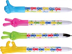 Ручка-игрушка Centrum 84745 "Жесты" 0,5мм ассорти