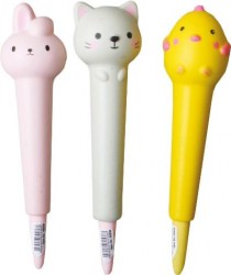 Ручка-игрушка Centrum 89536 "Зверушки" синяя 0,7 сквиш, ассорти
