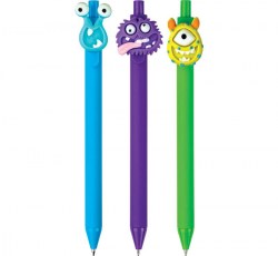 Ручка-игрушка Centrum 89832 "MONSTER" 0,7мм ассорти