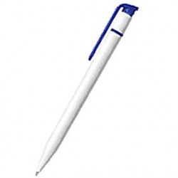 Ручка логотипная inФормат BPP05-03 "Ника" белый/синий