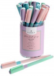 Ручка Lorex LXGPSSG-PS5 Slim Soft Grip "PASTEL" гелевая, синий 0,5мм 221023