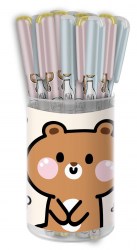 Ручка Lorex LXKOPSS-CB Slim Soft "KIDS COOKIE BEAR" масл, синий 0,5мм 247247