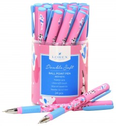 Ручка Lorex LXOPDS-AE Double Soft "AESTHETIC" масл, синий 0,7мм 239717