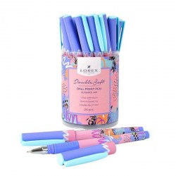 Ручка Lorеx LXOPDS-EL2 Double Soft "ELEGANCE. ART" масл, синий 0,7мм 189560