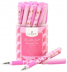 Ручка Lorex LXOPDS-HB Double Soft "HAPPYBARA" масл, синий 0,7мм 239715