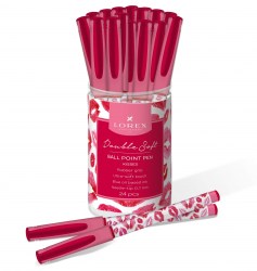 Ручка Lorex LXOPDS-KS Double Soft "KISSES" масл, синий 0,7мм 239716
