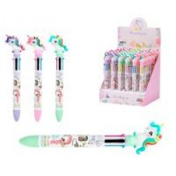 Ручка многоцветная (6-и цветная) Mazari M7629* "CUTE UNICORN" 0,7мм