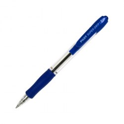 Ручка Pilot BPGP-10R-F-L "Super Grip" синяя 0,7мм автоматическая рез/упор 005330