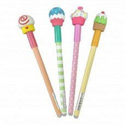 Ручка пиши-стирай Centrum 73437 "Кексы " гелевая синя 0,5мм 