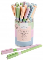 Ручка пиши-стирай Lorex LXEPSSG-PS4 Slim Soft Grip "PASTEL" гелевая синяя 0,5мм 220934
