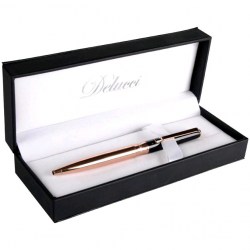 Ручка подар. Delucci Berlingo CPs_11528 РШ черный/золото, синие чернила 