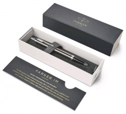 Ручка подар.  IM РШ Dark Expresso CT синяя, 1,0мм, копочн. под 1931671 (Parker)