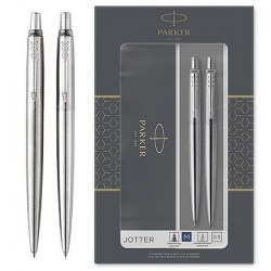 Ручка подар.  JOTTER Stainless Steel CT РШ 1,00мм синяя +МК 0,5мм CT 2093256