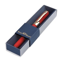 Ручка шариковая Bruno Visconti 20-0125/046 "Monaco" синяя 0,5мм красный корпус, синяя коробка