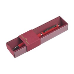 Ручка шариковая Bruno Visconti 20-0409/4 "Firenze" синяя 1,0мм красный корпус, красная коробка