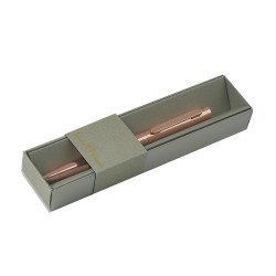 Ручка шариковая Bruno Visconti 20-0457/3 "Firenze" синяя 1,0мм розовое золото корпус, серая коробка