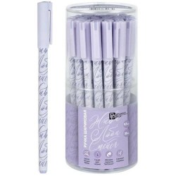 Ручка шариковая Феникс 71859 "ЛЮБИ СМЕЙСЯ ЖИВИ" синяя 0,5/0,35мм