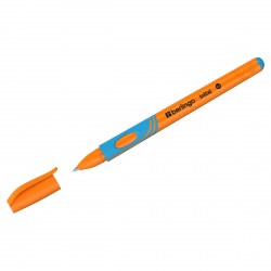 Ручка синяя Berlingo CBp_70700_R "Initial" оранжевый корпус, для правшей 371284