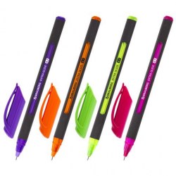 Ручка синяя Brauberg 142928 Extra Glide Soft Color 0,7мм, ассорти, маслян стерж 