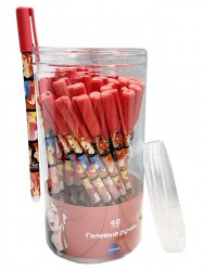 Ручка синяя Centrum 70540 Аниме "Подружки" гелевая 0,5мм 