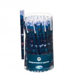 Ручка синяя Centrum 86016 "Динозавры" шариковая 0,7мм 