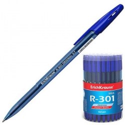 Ручка синяя ErichKrause 56616/60968/61000 R-301 Original Stick 1,0мм