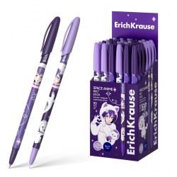 Ручка синяя ErichKrause 61014 NEO Stick Space Anime Super Glide Technology 0,7мм